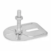 JW WINCO Male-End Leveling Mount: Swiveling Stud, 1/2"-13 Thread Size, 3 3/20 in, 4,496 lbf Capacity (MPN 43-80-1/2X13-100-E0-SK)