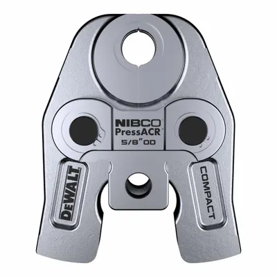 DEWALT Press Jaw: 5/8 in Pipe, NIBCO PressACR Refrigeration Press Fitting System - Jaws for Compact Press Tools