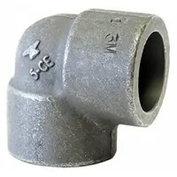 ANVIL Metal Pipe Elbow: 1/2 in x 1/2 in, Female Socket x Female Socket, 2,000 psi @ 150° F, Steel (MPN 0362000804)