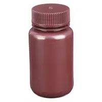 APPROVED VENDOR Reagent Bottle: HDPE, 250 mL, 8 fl oz, Closure Included, Amber, 43-415 mm, Unlined (MPN 6FAN7)