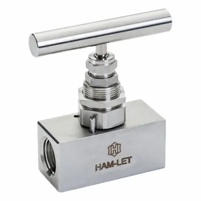 HAM-LET Plumbing Needle Valves: Inline Valve Body, 316 Stainless Steel, Screw-In Bonnet - Stainless Steel Straight-Body Needle Valves