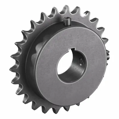 TRITAN Roller Chain Sprocket: 40, For 1/2 in Chain Pitch, 1 1/4 in Bore Dia, 26 Teeth - Size 40 Fixed-Bore Roller Chain Sprockets