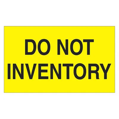 TAPE LOGIC Do Not Inventory Label: 500 PK (MPN DL2281) - DO NOT Message Labels