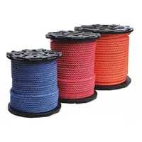 ALL GEAR Rigging and Climbing Rope: Twisted, 1/2 in Dia, 640 lb Working Load Limit, Polyester, Blue (MPN AG3STP12B)