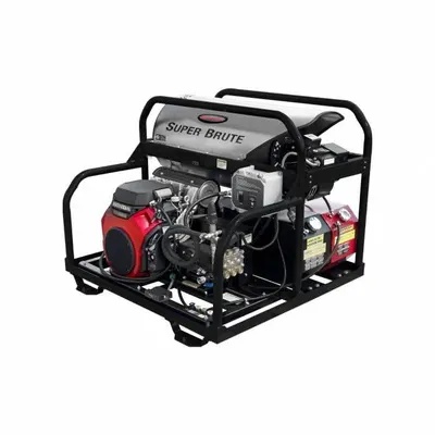 SIMPSON Super Brute Pressure Washer: Heavy Duty, Skid Mount, 3,500 psi, 5.5 gpm - Hot Water Pressure Washers