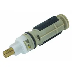This replacement cartridge is designed for use in bathtubs and showers. It is compatible with Moen Posi-Temp series fixtures and helps maintain consistent water temperature control.