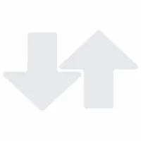 Floor Marking Tape: Arrow, Solid, White, 3 in x 8 in, 0.008 in Tape Thick, Brady, ToughStripe, 50 PK (MPN 175653)
