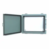 HAMMOND Electrical Enclosure: Steel, 16 in x 20 in x 6 in, NEMA 12/13, w/Panel, Solid Cover, Hinged (MPN 1418CR6)