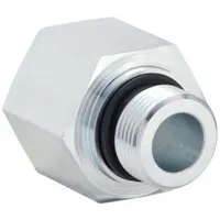 PARKER Metal Pipe Straight: Straight, Steel, 3/8 in x 1/2 in, 5,800 psi (MPN RI3/8EDX1/2CF)