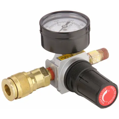 SPEEDAIRE Compressed Air Regulator: 1/4 in, NPT, 45 cfm, 1 Air Inlet(s), 1 Air Outlet(s) - Pneumatics