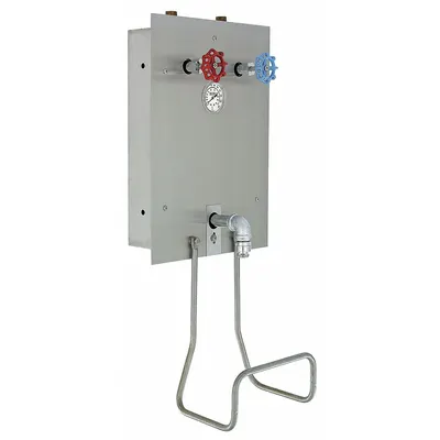 LEONARD VALVE Hose Station: 6 gpm Max. Flow Rate, 3/4 in, FNPT x MGHT, 36 in Overall Ht - Hose Stations