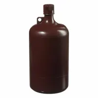 NALGENE Storage Bottle: PPCO, 1 gal, 4 L, Amber, 38-430 mm Screw Closure Size, Closure Included (MPN 2204-0010)