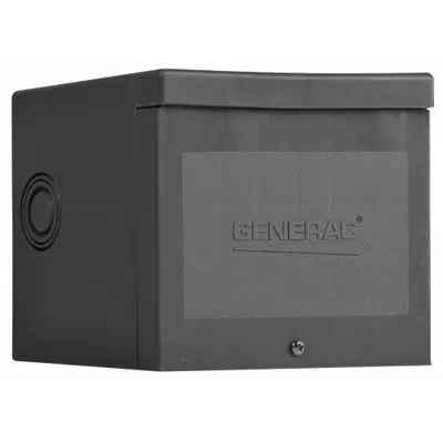 GENERAC Power Inlet Box: 50 A Current Rating, Non-NEMA (CS6375), 1TGK7, Nylon - Power Inlet Boxes