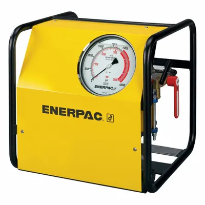 ENERPAC Air Tensioning Pump: 21,750 psi Max. Op Pressure - Air-Operated Hydraulic Torque Wrench Pump Units
