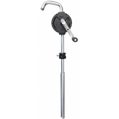 LINCOLN Hand Pump: Rotary Action, Pump with Spout, Cast Iron Housing, 10.67 oz per stroke - Rotary-Crank Drum Pumps