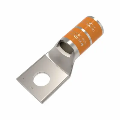 BURNDY Compression Lug: 5/16 in Stud Size, 3/0 AWG – 3/0 AWG For Wire Sizes, Stranded Wire Type - One-Hole Compression Lugs