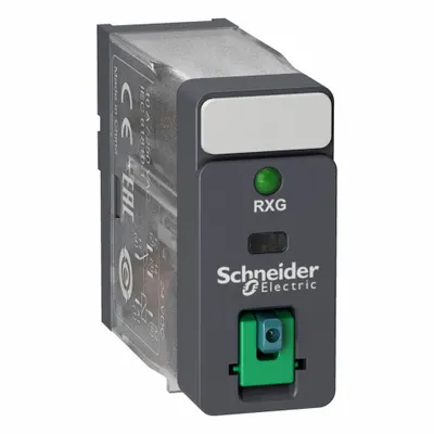 SCHNEIDER Relay: Socket Mounted, 10 A Current Rating, 6V DC, SPDT, 5 Pins/Terminals - Socket-Mounted Relays