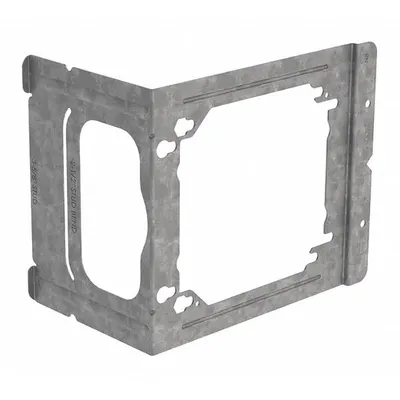 NVENT CADDY Mounting Bracket: Steel, Silver, For 1/2 Gangs, 3.65 in Overall Dp - Mounting Accessories for Electrical Boxes