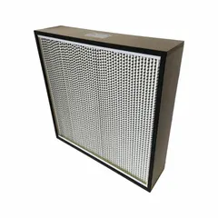 Pleated air filter for negative air machines. Nominal dimensions 24 in height, 24 in width, 6 in depth. Maximum airflow 1200 cfm. Compatible with OA2500 PLUS-A model. Used in construction, remediation, and industrial air containment applications.