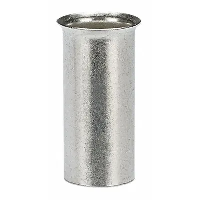 PANDUIT Wire Ferrule: 4 AWG Max Wire Size, Holds 1 Wire, Bare - Non-Insulated Ferrules