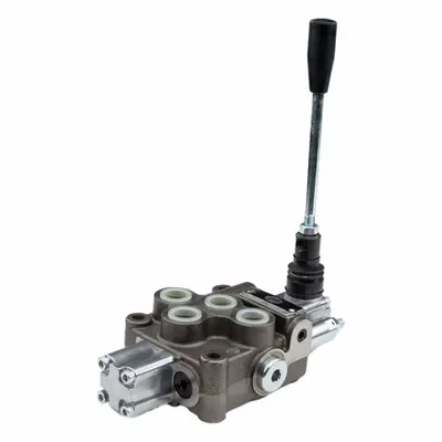 HYDRO CUSTOM Hydraulic Directional Control Valve: Four-Way / Three Positions - Manual Spool Monoblock Valves