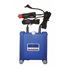 Cigarette Lighter Charger, 6 in H x 11 in W x 4 in D, Plastic, Blue