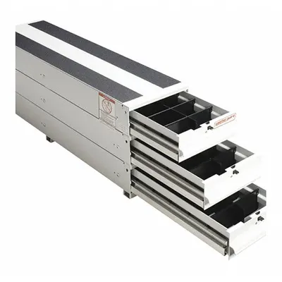 WEATHER GUARD 327-3 Van Storage Drawer with 3 Shelves, 49 in Depth, White - Van Storage Cabinets & Drawers