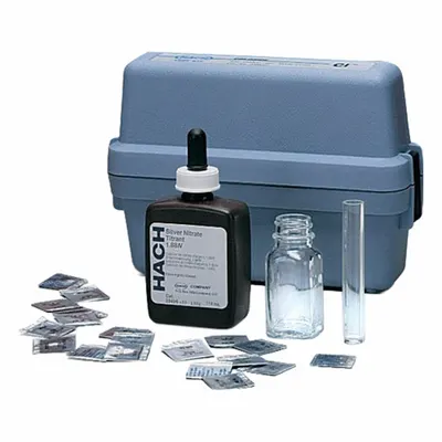 HACH Chloride Test Kit: Chloride, 5,000 to 1,00,000 mg/L Cl⁻/500 to 10,000 mg/L - Water Quality Test Kits