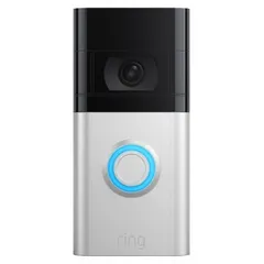 Wireless outdoor video surveillance camera in gray. Features 1080p resolution and advanced motion detection with customizable motion zones. Operates on 2.4 GHz wireless frequency with a 2 mbps network interface. Suitable for monitoring entry points and outdoor areas.