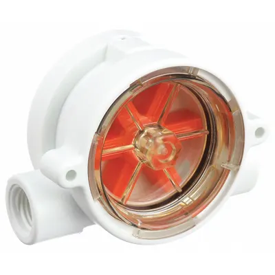 GEMS SENSORS Flow Indicator: Rotor, Polypropylene, 1/4 in FNPT, 1/4 in Connection Size - Flow Sights with Indicator