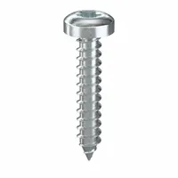 Sheet Metal Screw: #6 Size, 3/4 in Lg, Steel, Zinc-Plated, Torx®/Star, Pan, 100 PK (MPN 400920)