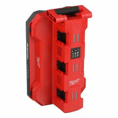 MILWAUKEE Battery Charger: Multi-Port Charging, For 18V DC, 5 Ah Charged in 1-Hour - Milwaukee Battery Chargers