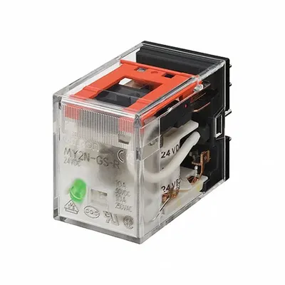 OMRON Plug-In Relay: Socket Mounted, 6 A Current Rating, 24V AC, 4PDT, 14 Pins/Terminals - Socket-Mounted Relays