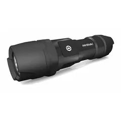 Portable handheld flashlight delivering 300 lumens with a 168-meter maximum beam distance. Features 2 light outputs and a 3-hour run time at maximum brightness. Powered by 3 AAA batteries (included). Suitable for general-purpose illumination in home, outdoor, and emergency settings.