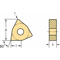 WALTER Turning Insert: WNMG544-MK5 WKK10S, WNMG100616-MK5 WKK10S (MPN 6362291)