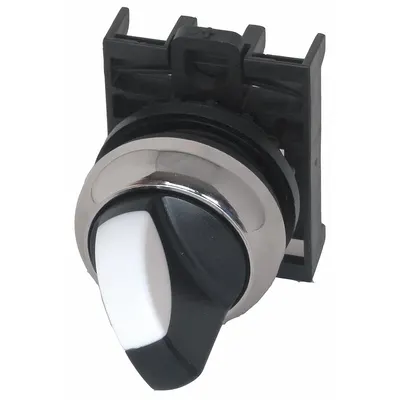 EATON Short-Handled Selector Switch: 22 mm Panel Mount Size, 3 Positions - Selector-Switch Operators