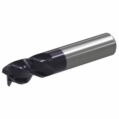 WIDIA Corner Chamfer End Mill: Carbide, TiAlN Coated, 4 Flute, 1/4" Mill Dia - Fast-Cutting Carbide Corner-Chamfer End Mills for Steel & Cast Iron