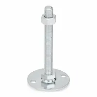 JW WINCO Male-End Leveling Mount: Swiveling Stud, 3/8"-16 Thread Size, 1.97 in, 1,798 lbf Capacity (MPN 40-50-3/8X16-100-B0-SK)