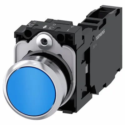 Siemens Flush Push Button Operator: Non-Illuminated, Flush Profile, Non-Metallic - Flush-Mount Push Buttons