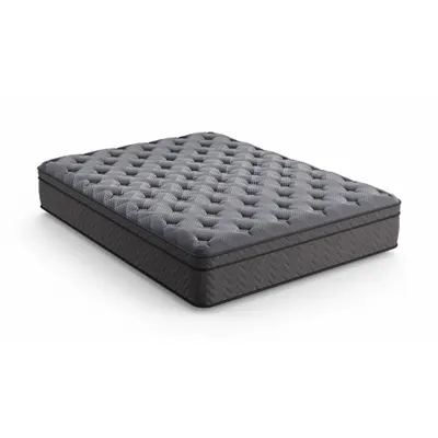 DIAMOND Bed Mattress: Twin, Firm, Stretch Knit Fabric, Innerspring, 13 in Overall Ht - Turquoise by Diamond Mattress