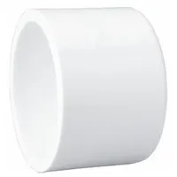 Pipe Cap: Schedule 40, PVC, 1 1/2 in Size, Socket, Female, White, 32°F – 140°F, Cap (MPN 447015BC)