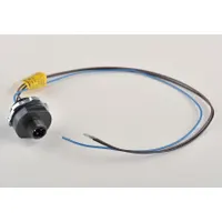 BRAD HARRISON External Thread Receptacle: 120070, 1/2"-14 Mounting Thread Size, 1 ft Wire Lg, 3 Pins (MPN 8R3006A18A120)