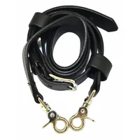 MOTOROLA Radio Strap: Fits Motorola, Black, Hard Leather, Straps, Leather (MPN RLN6486A)