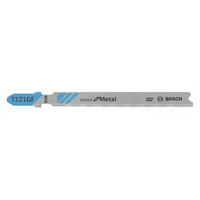 BOSCH Jigsaw Blade: 30, 3 5/8 in Blade Lg, Bi-Metal, Bi-Metal, T Shank, 1 Pieces - Metal-Cutting Blades