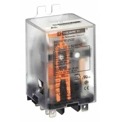 SCHNEIDER Flange Mount Relay: Surface (Side Flange) Mounted, 10 A Current Rating - Surface-Mounted Relays