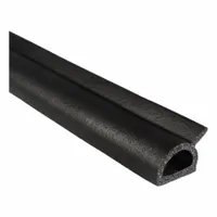 This D-shaped rubber seal is made from EPDM with a high-strength self-adhesive backing for mounting. It is supplied in a 25-foot length and is black. Commonly used for sealing gaps in enclosures, doors, and panels to provide weather and dust resistance