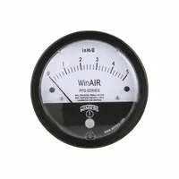 WINTERS Differential Pressure Gauge: Single-Side, 1/8 in NPTF Female, PFD, 4 in Dial, Aluminum, IP67 (MPN PFD40303)