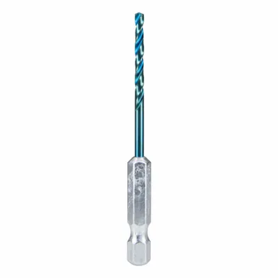 SPYDER Twist Drill Bit: 7/64", 137° Split Point, TiCN High Speed Steel - Spyder Mach-Blue Drill Bits
