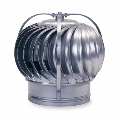 EMPIRE Wind-Driven Turbine Exhaust Ventilator: 25 1/2 in Head Dia, 16 in Throat Dia - Wind-Driven Turbine Fans