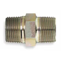 Hydraulic Hose Adapter: 1/2"-14/3/4"-14 Thread Size, 3/4 in x 1/2 in Fitting Size, Male x Male (MPN 259-2083-12-8)